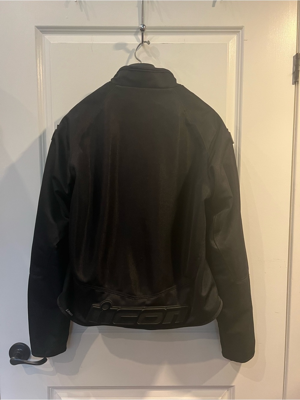 ICON Men's Black Performance Zip Riding Jacket - Picture 2 of 4
